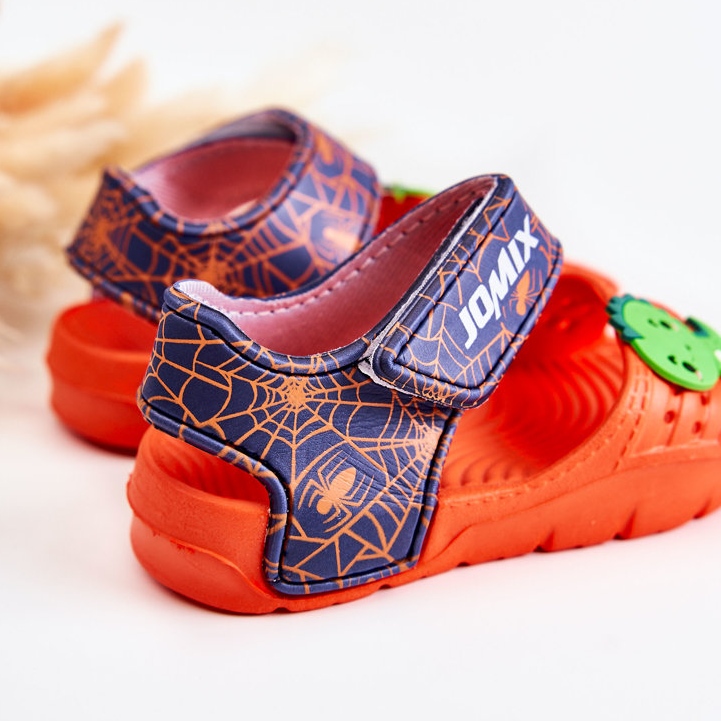 Lehké pěnové dětské sandály na suchý zip Orange Asti pomerančový 2