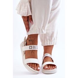 Dámské ploché sandály Big Star LL274939 Bílé bílý 2