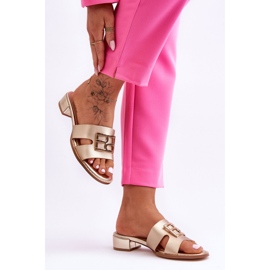 Dámské elegantní pantofle se zlatým zdobením Atlantis 2 Dámské elegantní pantofle se zlatým zdobením Atlantis 2