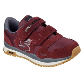 Boty Skechers Throwbax Jr 97360L/BURG červený 1