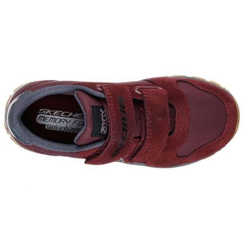 Boty Skechers Throwbax Jr 97360L/BURG červený 2