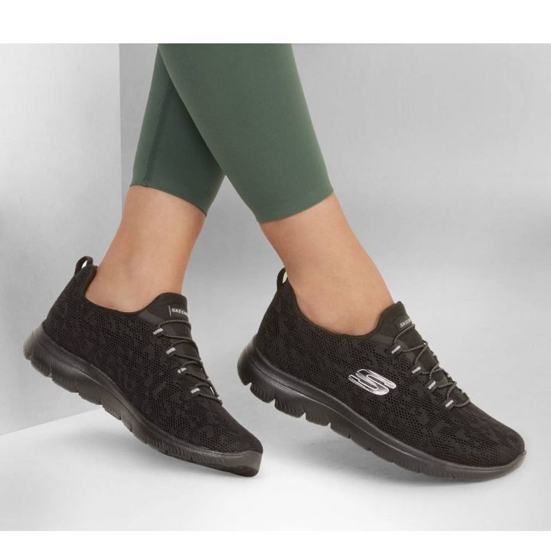 Boty Skechers Summits - Leopard Spot W 149037 Bbk černý 2