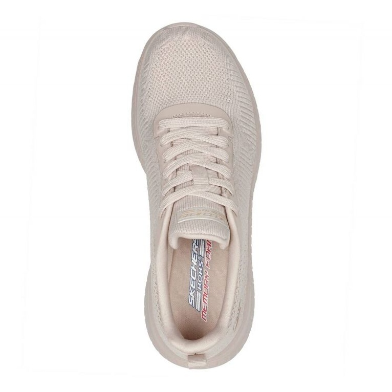 Boty Skechers Memory Foam Bobs Squad Chaos W 117209 Nude béžový 1