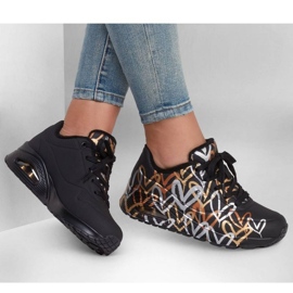 Boty Skechers Uno Metallic Love W 155523/BKGD černý 1