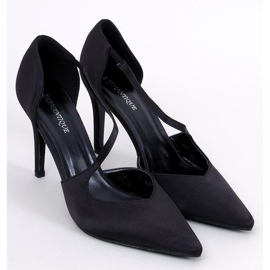 Dámské asymetrické vysoké podpatky Vintoni Black černá 1