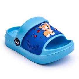 WJ1 Lehké Dětské Sandály S Motivem Pejska Modrá Rico modrý 4