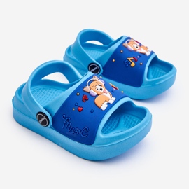 WJ1 Lehké Dětské Sandály S Motivem Pejska Modrá Rico modrý 2