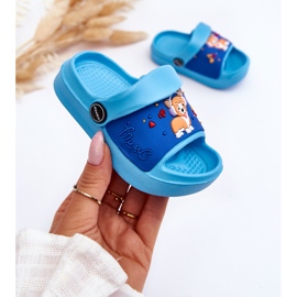 WJ1 Lehké Dětské Sandály S Motivem Pejska Modrá Rico modrý 3