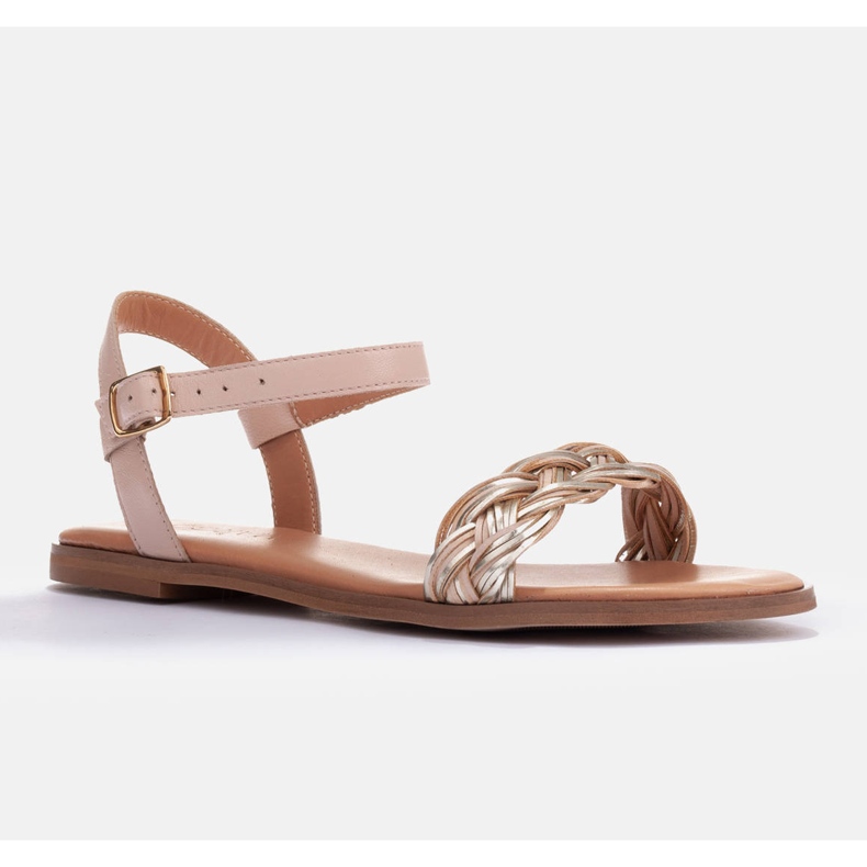 Marco Shoes Ploché sandály béžový 1