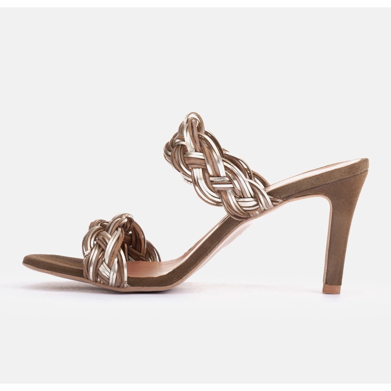 Marco Shoes Sandály se zapletenými pásky zelený 2