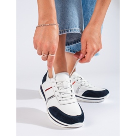 Dámské kožené tenisky na platformě Shelovet bílý 1