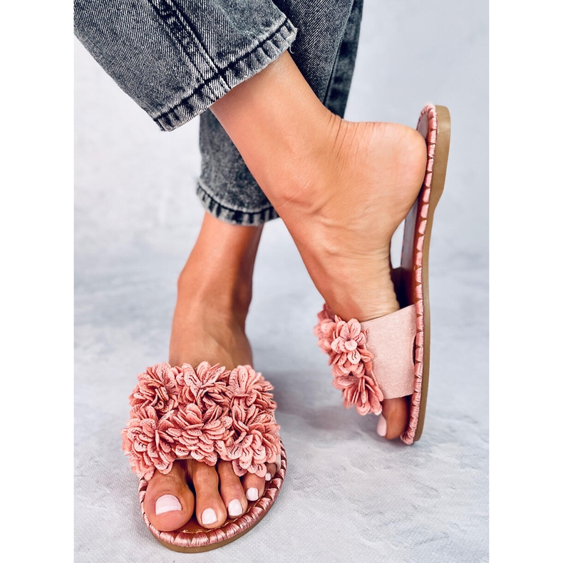 Květinové pantofle Prima Pink růžový 1 Květinové pantofle Prima Pink růžový 1