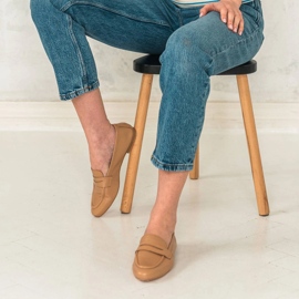 Marco Shoes Mokasíny bez podšívky hnědý 8