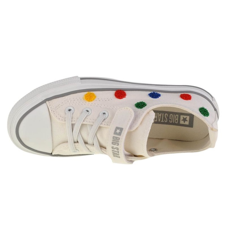 Dětské tenisky na suchý zip Big Star JJ374053 White bílý 5