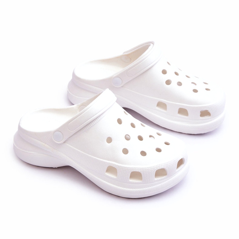 Pěnové Pantofle Crocs Na Robustní Podrážce Bílá Katniss bílý 1