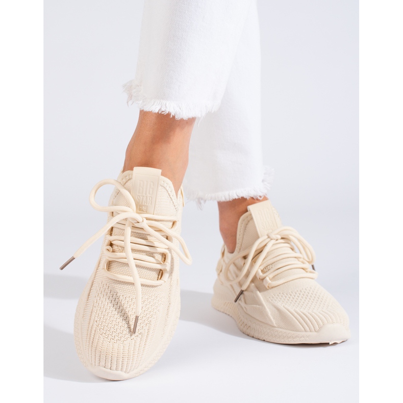 Dámské béžové sportovní boty LL274714 Big Star béžový 1