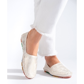Dámské prolamované slip-on mokasíny Shelovet zlaté zlatý 1