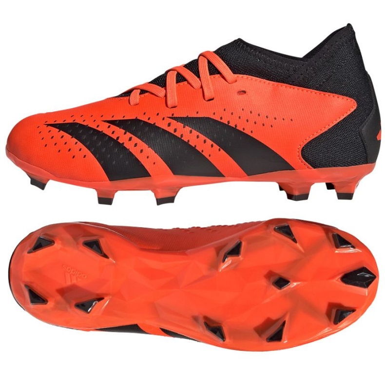 Kopačky Adidas Predator Accuracy.3 Fg Jr GW4608 pomerančový pomeranče a červené 1
