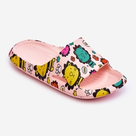 WJ1 Dětské lehké pěnové pantofle Lion Motiv Pink Esther růžový 2