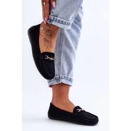 Dámské klasické semišové mokasíny Black Corinell černá 2 Dámské klasické semišové mokasíny Black Corinell černá 2