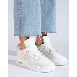 Bílé tenisky se silnou podrážkou od Shelovet bílý 1