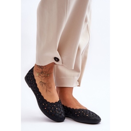 PE1 Dámské prolamované baleríny Black Visionary černá 1 PE1 Dámské prolamované baleríny Black Visionary černá 1