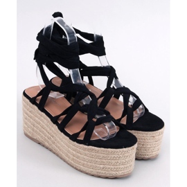Platformové espadrilky od Manon Black černý 1