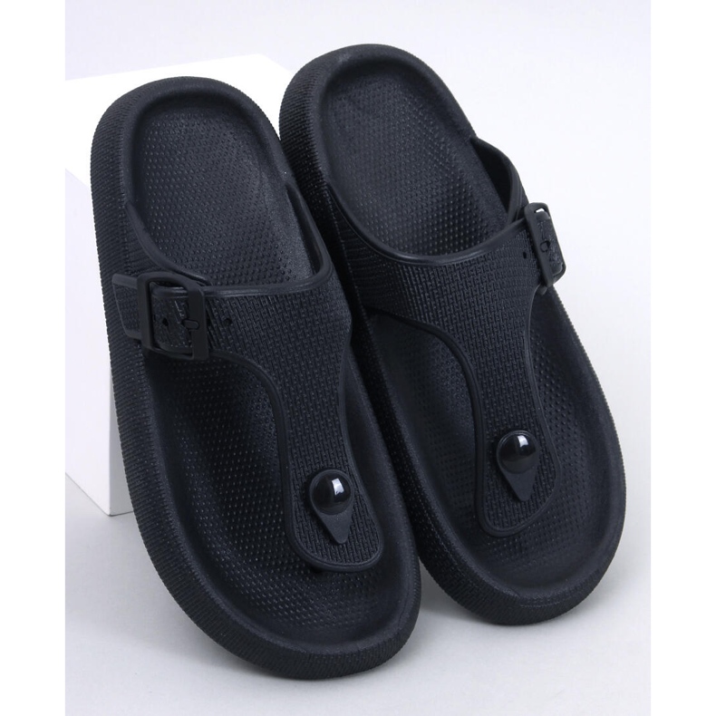 Sadier Black měkké pěnové žabky černý 1