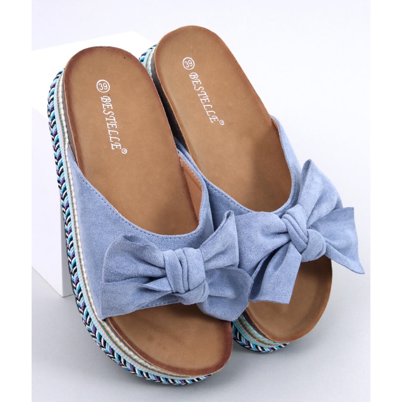 Sandály s vysokou podrážkou Delair Blue modrý 1