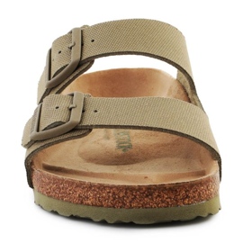 Birkenstock Rivet Logo Vegan Canvas Faded Slides 1023958 zelený 1