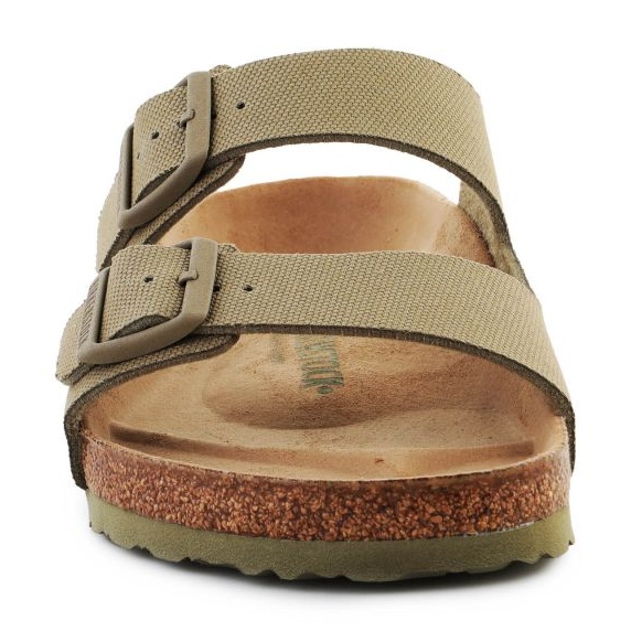 Birkenstock Rivet Logo Vegan Canvas Faded Slides 1023958 zelený 1