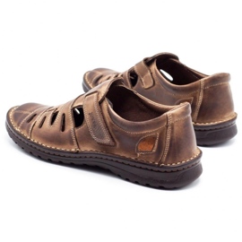 Joker Pánská prolamovaná obuv 501 hnědá hnědý 4