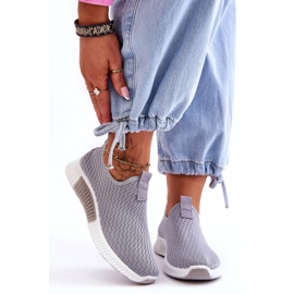 Klasické nazouvací sportovní boty šedé šedá 5