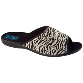 Adanex Dámské pantofle Sara 15773 Leopard print černý 1
