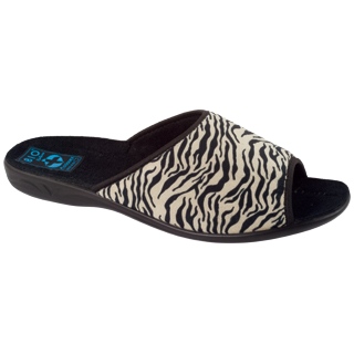Adanex Dámské pantofle Sara 15773 Leopard print černý 1