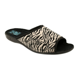 Adanex Dámské pantofle Sara 15773 Leopard print černý 2