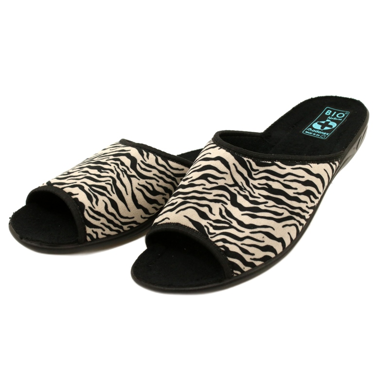 Adanex Dámské pantofle Sara 15773 Leopard print černý 4