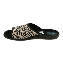 Adanex Dámské pantofle Sara 15773 Leopard print černý 3