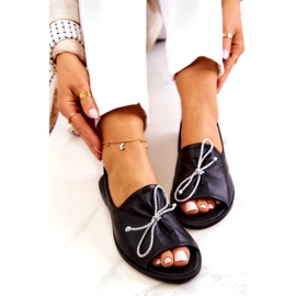 Kožené Dámské Baleríny Nicole 2660/001 Černá 5