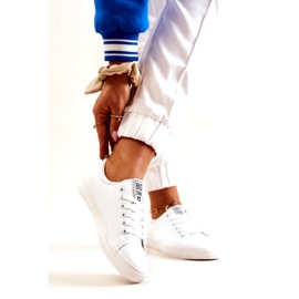 Kožené tenisky Big Star JJ274311 Bílé bílý 3 Kožené tenisky Big Star JJ274311 Bílé bílý 3