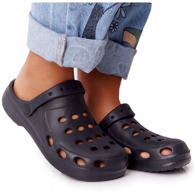 Flameshoes Dámské černé pěnové pantofle Eva Black černý 5