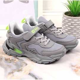 News Novinky Jr EVE398B šedé sportovní boty na platformě 1