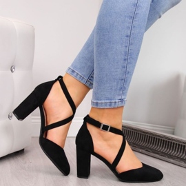 Sandály na sloupku Sergio Leone W SK248A černé černá 1