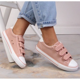 Tenisky na suchý zip Big Star W INT1842A růžové růžový 2 Tenisky na suchý zip Big Star W INT1842A růžové růžový 2