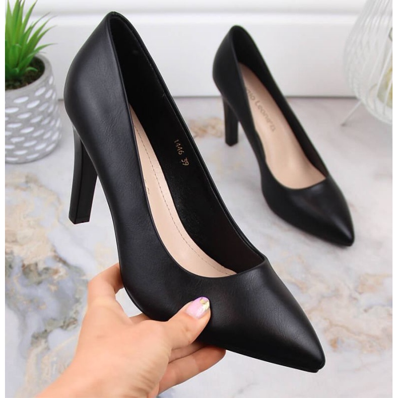 Lodičky na podpatku Sergio Leone W SK415A černé černá 2