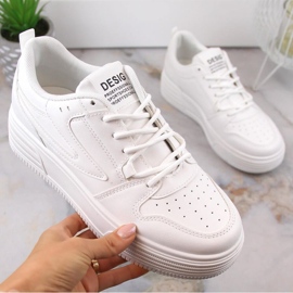 Sportovní boty na platformě Vinceza W JAN231 bílé bílý 1