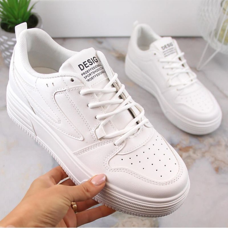 Sportovní boty na platformě Vinceza W JAN231 bílé bílý 1