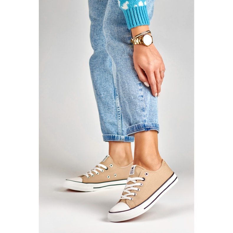 Béžové tenisky značky La.Fi béžový 2