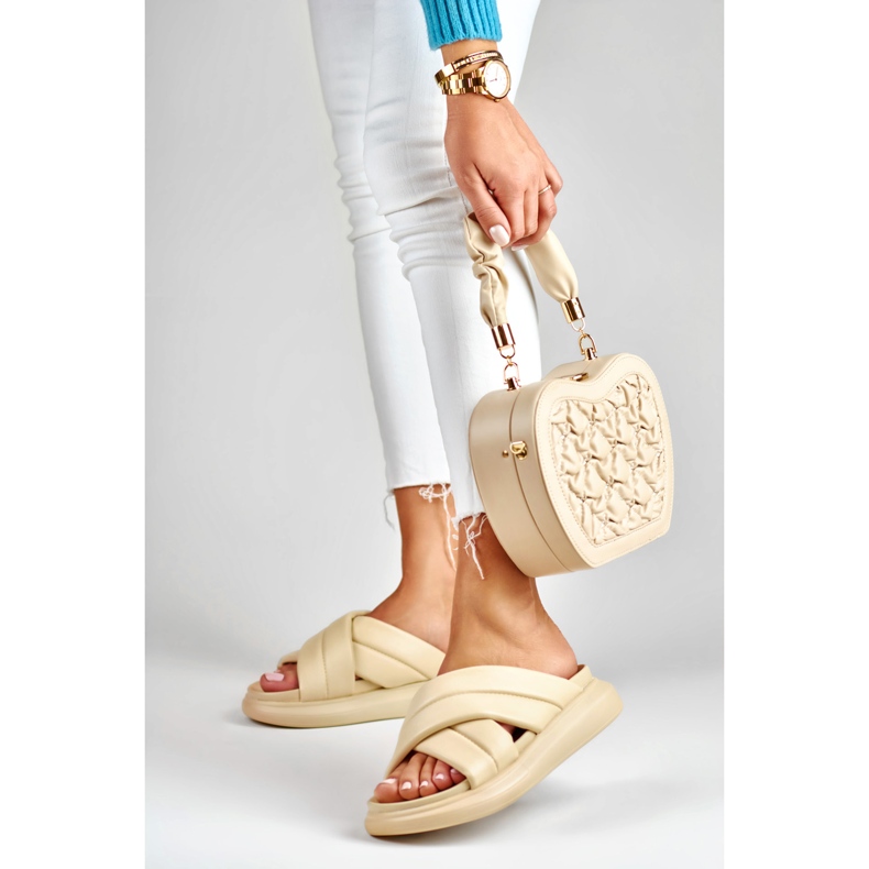 La.Fi Klasické béžové pantofle béžový 2