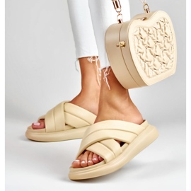 La.Fi Klasické béžové pantofle béžový 1